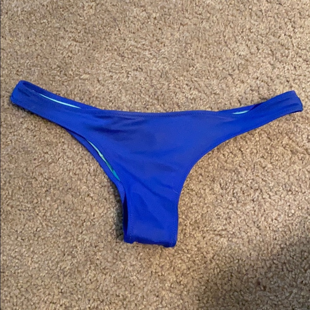Blue bikini bottom